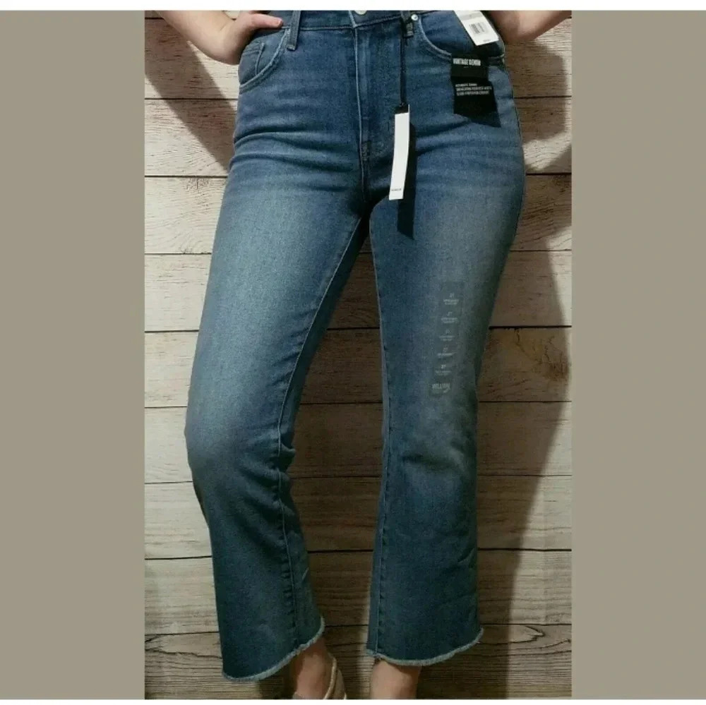 William Rast Junior Super Highrise Flare Crop Jean